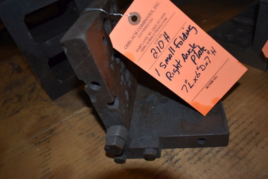SMALL FOLDING RIGHT ANGLE PLATE, 7"L x 6"D x 7"H