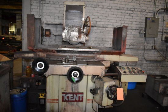 1989 KENT HYDRAULIC SURFACE GRINDER, 12" x 24"