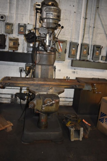 BRIDGEPORT VERTICAL MILL, S/N: 63679 WITH ADJUSTABLE