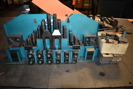 LOT OF T-NUTS, CLAMPS AND BOLTS