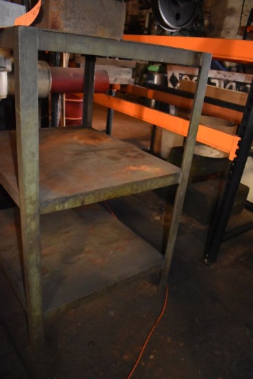 HEAVY DUTY THREE TIER SHELVING UNIT, 37"L x 31"D x 50"H