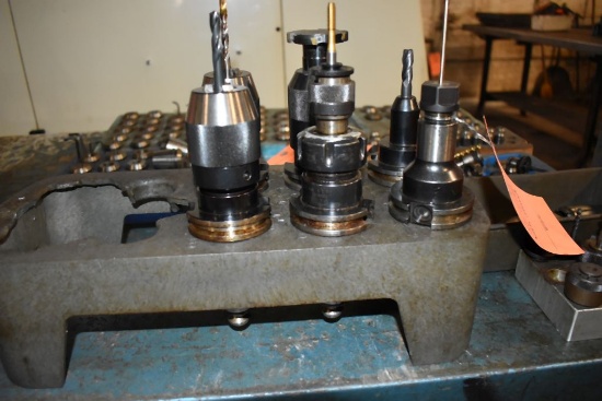 (6) CAT 40 TOOL HOLDERS WITH STAND