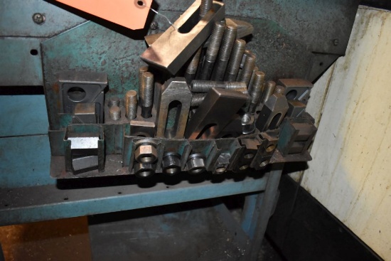 SET OF HOLD DOWN CLAMP DOWNS WITH RACK