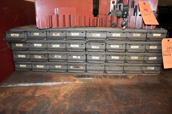 32 DRAWER METAL PARTS ORGANIZER, 11"H x 34"W x 12"D
