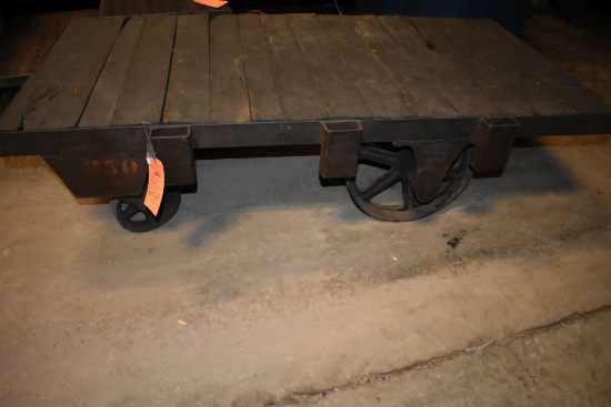 NUTTING #1456 HEAVY DUTY SHOP CART WITH STEEL FRAMED