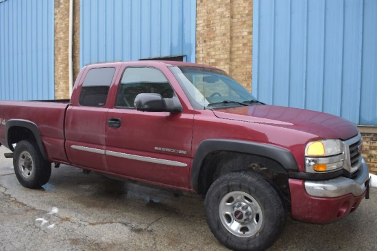 2004 GMC 2500 HD PICKUP TRUCK, SLE, 4x4, AUTOMATIC,