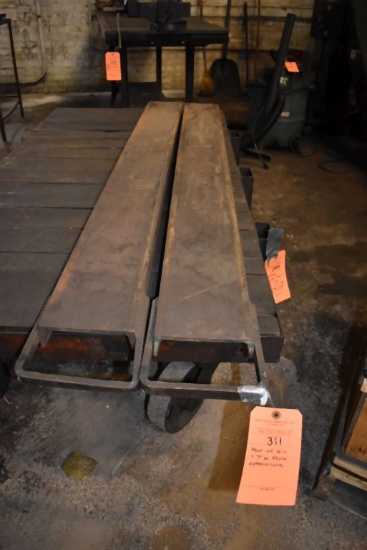 PAIR OF 6'L x 7"W FORK EXTENSIONS
