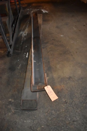 PAIR OF FORKLIFT FORK EXTENSIONS, 8'L x 6"W