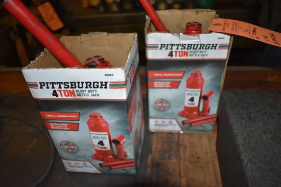 (2) PITTSBURCH FOUR TON BOTTLE JACKS