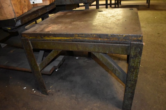 HEAVY DUTY STEEL WORK TABLE, 36"L x 30"D x 29"H