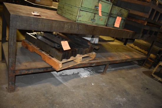 HEAVY DUTY WORK TABLE, 126"L x 32"D x 35"H