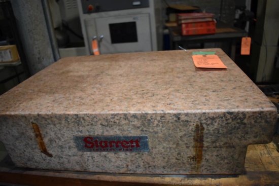 STARRETT GRANITE SURFACE PLATE, 18" x 24" x 6"