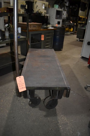 HEAVY DUTY INDUSTRIAL SHOP CART WITH STEEL WHEELS,