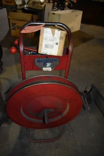 NASCO BANDING CART WITH TOOLS AND FARRELLS,