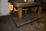 HEAVY DUTY ROLLING DIAMOND PLATE WORK TABLE,