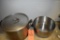 (2) STAINLESS STEEL POTS - (1) HAS A LID, BUILDING 2 KITCHEN