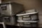 (4) ALUMINUM PANS WITH HANDLES, 20