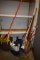 MOP BUCKETS, MOPS, BROOMS, ETC., ALL ON FLOOR