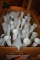 BOX WITH WHITE SMALL VASES