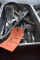 CONTAINER WITH TONGS, WHISKS, LADLES, ICE CREAM SCOOPS,