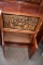 HAND CRAFTED WOODEN CABINET WITH CARVINGS -