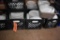 ALL CONTAINERS UNDER AND NEXT TO TABLE;
