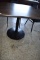 SQUARE PEDESTAL TABLE WITH FORMICA TOP,