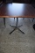 SQUARE PEDESTAL TABLE WITH FORMICA TOP,