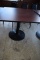 SQUARE PEDESTAL TABLE WITH FORMICA TOP,