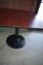 SQUARE PEDESTAL TABLE WITH FORMICA TOP,