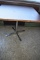 SQUARE PEDESTAL TABLE WITH FORMICA TOP,