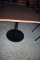 SQUARE PEDESTAL TABLE WITH FORMICA TOP,