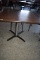 SQUARE PEDESTAL TABLE WITH FORMICA TOP,