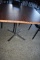 SQUARE PEDESTAL TABLE WITH FORMICA TOP,