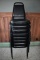STACK OF (8) STEEL FRAMED CHAIRS WITH VINYL SEATS