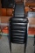 STACK OF (8) STEEL FRAMED CHAIRS WITH VINYL SEATS