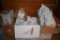 BOXES AND LOOSE PLASTIC UTENSILS, STYROFOAM PLATES,