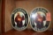 (2) OVAL DRUM-LIGHT FRANZISKANER WEISSBIER SIGNS,