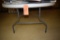 5' DIAMETER ROUND WHITE PLASTIC FOLDING TABLE,