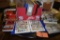 THOUSANDS OF FOREIGN STAMPS - (6) BINDERS AND