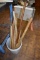 BUCKET WITH MISC. WOODEN PADDLES, BUILDING 2 KITCHEN