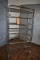 UNARCO STEEL RACK ON CASTERS, EIGHT SHELVES,