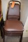 (4) BROWN VINYL CHAIRS