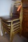 (6) BURGANDY VINYL CHAIRS