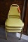 (3) MUSTARD COLOR VINYL CHAIRS