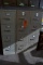 (3) METAL TAN FILE CABINETS WITH FOUR DRAWERS,