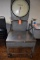 LARGE HOBART SCALE, 300 LB. CAPACITY, ON CASTERS,