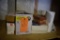 MISC. ITEMS; PLASTIC CUTTLERY, PAPER HATS, ETC.