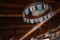 OLD STYLE CHANDELIER STYLE LIGHT FIXTURE, PLASTIC,