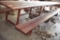 HEAVY DUTY PICNIC TABLE WITH WELDED STEEL FRAME,